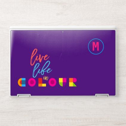 Live Life In Colour Typography Monogram Purple Hp Laptop Skin Initial Gift Idea Style Unique Special D Laptop Sticker Skins Laptops And Tablet Hp Laptop Skin Live Life In Colour Typography Monogram Purple Hp Laptop Skin Initial Gift Idea Style Unique Special D Laptop Sticker Skins Laptops And Tablet Hp Laptop Skin