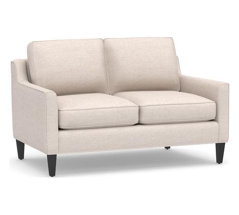 Beverly Upholstered Sofa Polyester Wred Cushions Twill Metal Beverly Upholstered Love Seat Polyester Wred Cushions Linen Oatmeal At Pottery Barn Furniture Sofa Sectional Collections