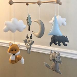 Woodland Baby Mobile With Fox Bear And Wolf Forest Animal Decor Animal Cot Mobile New Baby Gift Mobile Bebe Mobile Garcon Douche De Bebe Woodland Baby Mobile With Fox Bear And Wolf Forest Animal Decor Animal Cot Mobile New Baby Gift Mobile Bebe Mobile Garcon Douche De Bebe