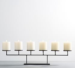 Row Centerpiece Pillar Candleholders Candleholder Centerpieces Dining Table Candles Dining Table Candle Centerpiece