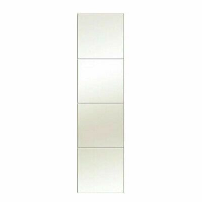 Ornament Mirror Wall Sticker 30 x 30cm 4PCS Tiles Glass Self Adhesive Bathroom