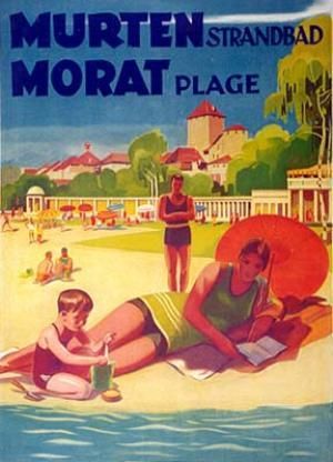 Switzerland Luzern 1932 Schweiz Vintage Poster Print Travel Lake Luzern