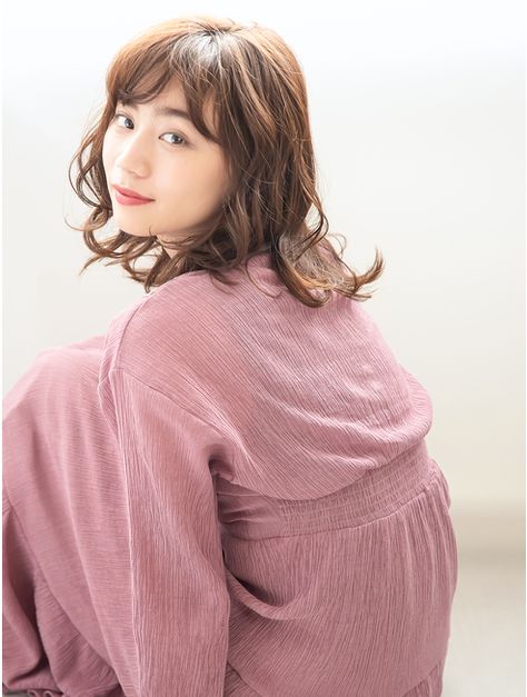 ヘアーサロン ラフリジー Loufreasy ゆるふわミディアム デジタル ヘアーサロン ラフリジー Loufreasy ゆるふわミディアム デジタル