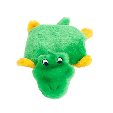 Zippypaws Squeakie Pad Alligator Squeaky No Stuffing Plush Dog Toy