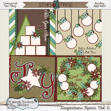 Temptations Remix Vol 6 Cu S4o S4h Pu Christmas Scrapbook Scrapbook Templates Scrapbooking Layouts