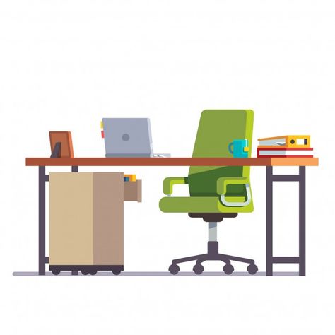 Download Home Or Office Desk With Casters Chair For Free In 2020 Caster Chairs Desk Home