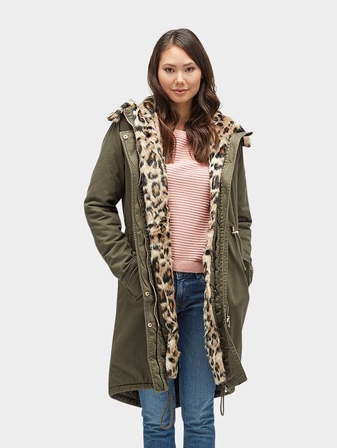 Tom Tailor Denim Fellimitatmantel »Parka mit Kunstfell in Tom Tailor Denim Fellimitatmantel »Parka mit Kunstfell in