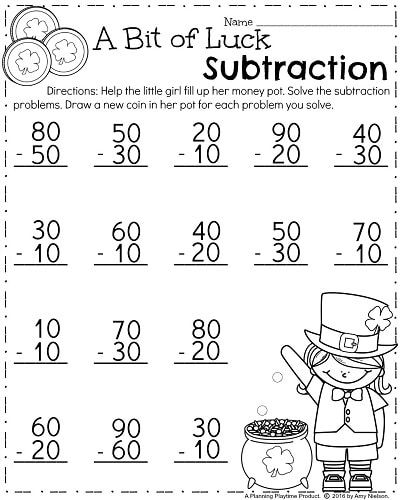 March First Grade Worksheets Planning Playtime Math Addition Worksheets First Grade Math Worksheets First Grade Worksheets