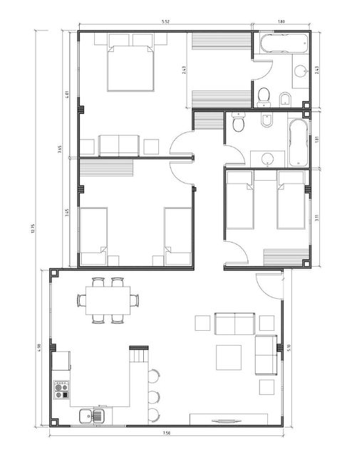 Modelo OPTIMA 100 m2 muestra de casa Pinterest House, Tiny - maison de 100m2 plan Modelo OPTIMA 100 m2 muestra de casa Pinterest House, Tiny - maison de 100m2 plan