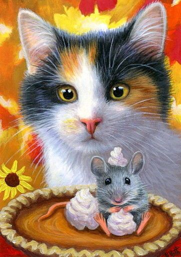 Rat ACEO Print Curious by I Garmashova