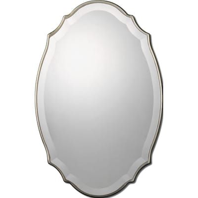 Allen Roth 30 In L X 20 W Oval Silver Beveled Wall Mirror Com 2020 Framed - Allen Roth Mirror White Allen Roth 30 In L X 20 W Oval Silver Beveled Wall Mirror Com 2020 Framed - Allen Roth Mirror White