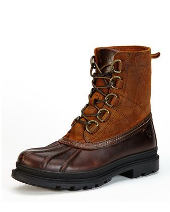 FRYE Riley D Ring Mens Waterproof Shearling Duck Boots