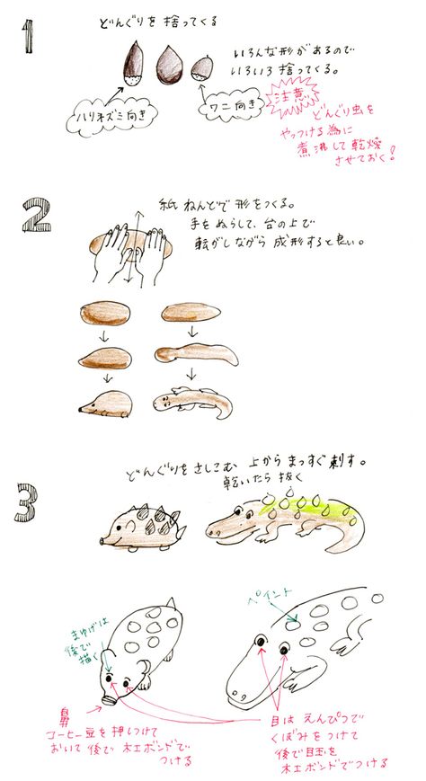 どんぐりネズミとワニの作り方 How To Make Acorn Rat Alligator ワニ 手作り 幼児のアート どんぐりネズミとワニの作り方 How To Make Acorn Rat Alligator ワニ 手作り 幼児のアート