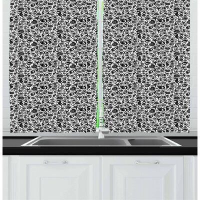 East Urban Home Nautical Kitchen Curtain In 2020 Nautical Kitchen Kitchen Curtains Window Drapes
