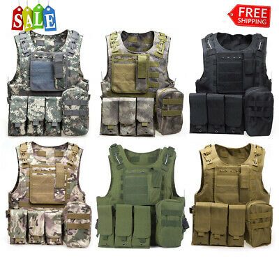 Airsoft SWAT Molle Assault Combat Double Magazine Pouch Black