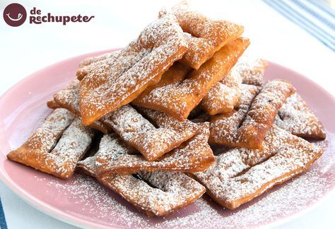 Chiacchiere O Frappe Italiano De Carnaval Receta Frappe Recetas De Comida Postres Italianos