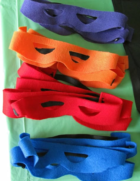 DIY Ninja Turtle Mask Ninja Turtles, Turtle Birthday Parties, Turtle Party, Ninja Turtles Birthday Party, Ninja Turtle Party, Ninja Party, Turtle Birthday, Ninja Turtle Birthday, Ninja Turtle Theme