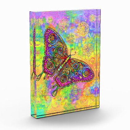 BEAUTIFUL RAINBOW BUTTERFLY COLOURFUL CANVAS PRINT WALL ART PICTURE PHOTO