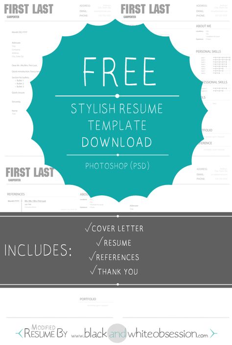 Free Resume Template and Cover Letter Free PSD Files Pinterest - free australian resume template Free Resume Template and Cover Letter Free PSD Files Pinterest - free australian resume template