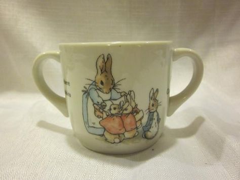 Wedgwood Peter Rabbit Double Handled Child S Mug Vintage Wedgwood Peter Rabbit Double Handled