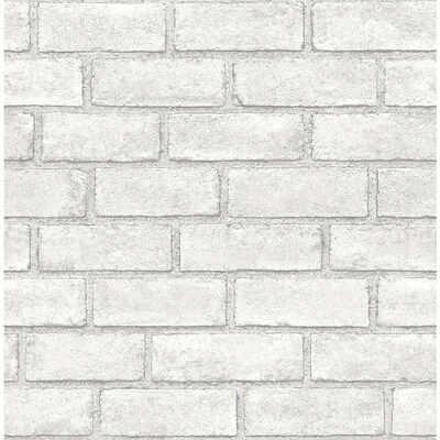 Scott Living 30 75 Sq Ft White Vinyl Textured Brick 3d Self Adhesive Peel And Stick Wallpaper Lowes Com In 2021 Peel And Stick Wallpaper Textured Brick Wallpaper Brick Wallpaper