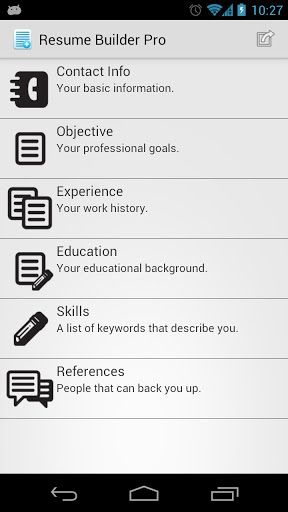 Resume Builder Pro v132 apk Requirements Android 21+ Overview - resume pro Resume Builder Pro v132 apk Requirements Android 21+ Overview - resume pro