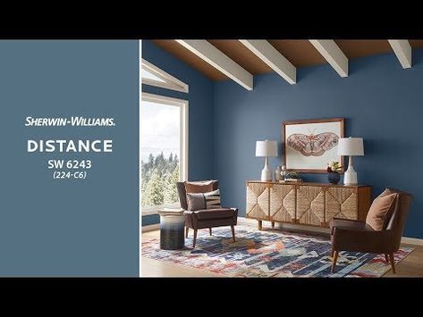 Sherwin Williams Color Of The Month Distance Sw 6243 Boys Bedroom Paint Color Blue Paint Living Room Bedroom Paint Colors