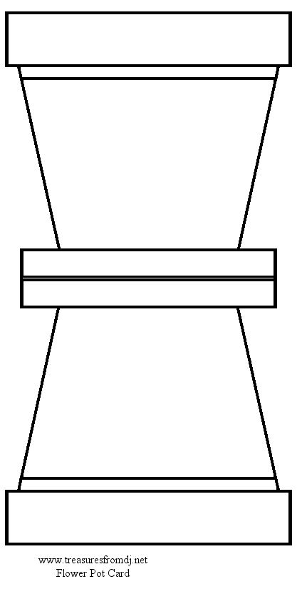 Download this template to create the Flowerpot card Cards - template Download this template to create the Flowerpot card Cards - template