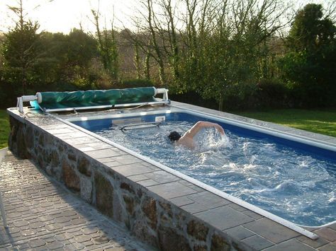 Swim At Home Year Round With An Endless Pool Endless Pool Endless Pool Backyard Luxury Swimming Pools