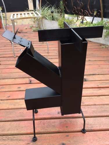 Cocina Mechero Rocket Stove Cohete A Lena Desarmable Cocina A
