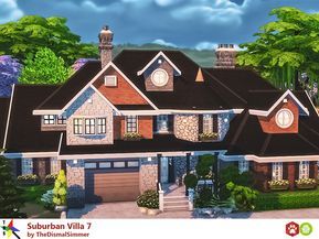 thedismalsimmer s suburban villa 7 sims 4 houses sims 4 house building sims house