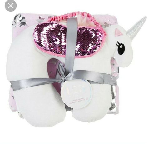 Neck Pillow, Blanket and Eye Mask unicorn eye mask and travel pillow