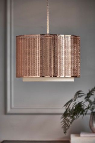 Rose Gold Jada Easy Fit Shade Ceiling Pendant Lights Lamp Kitchen - How To Fit A Pendant Lamp Shade