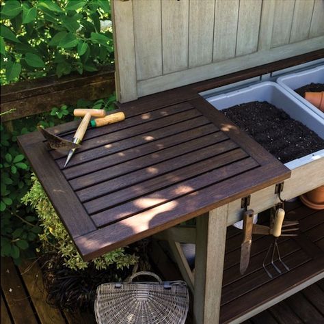 Costco Pike Main Americana Potting Bench 349 99 Tables Patio Furniture Fire Potting Bench, Patio Storage Bench Costco