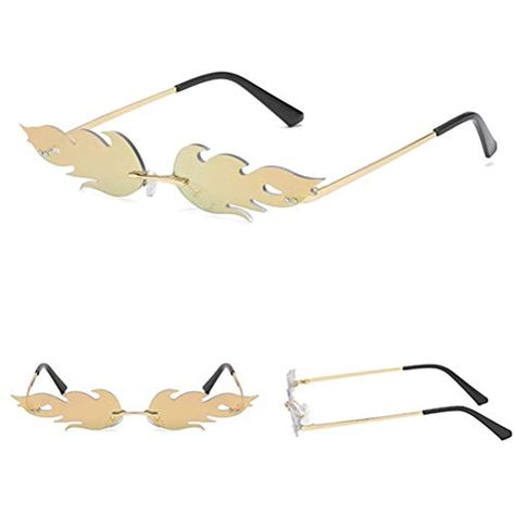 Occhiali da sole Fiamma//specchi polarizzanti//occhiali da sole fashion-trend//occhiali da sole in metallo senza cornice//occhiali europei-europei-europei//leggeri//di fascia alta//personalit/à