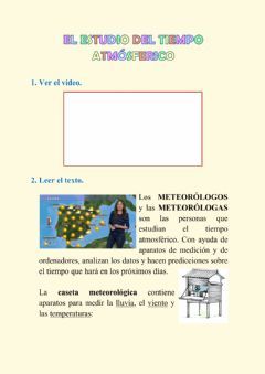 El Estudio Del Tiempo Atmosferico Idioma Espanol O Castellano Curso Nivel Segundo Asignatura Ciencia En 2021 Capas De La Tierra Ciencias Sociales Mapas Del Tiempo