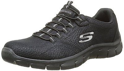3 UK, Black, Skechers Women's Empire Take Ch Low Top SKECHERS EMPIRE TAKE Charge Womens Black Sports Shoes