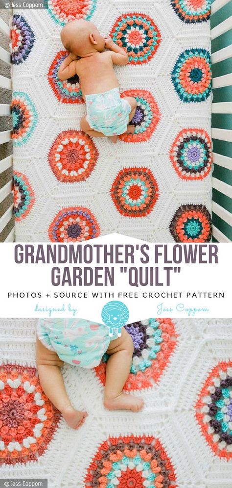 Grandmothers Flower Garden Pattern Crochet | Free Patterns