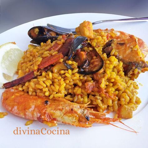 Receta De Paella Marinera Paellas Receta Arroz Con Mariscos