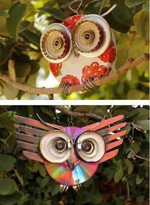 photo Owl From Recycled Materials 31 owls from recycled junk ideas owl