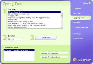 برنامج Typingmaster الخاص بتعليم سرعة الكتابة على لوحة المفاتيح