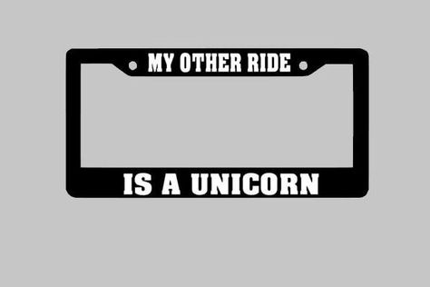 IF YOU RIDE MY ASS YOU BETTER BE PULLING MY HAIR DRIVE License Plate Frame Tag