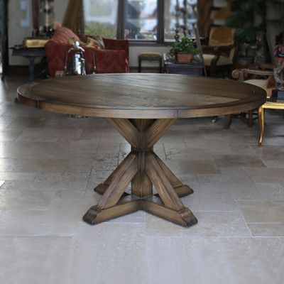 One Allium Way Armancourt Reclaimed Wood Round Dining Table Size 30 H X 54 L D Reclaimed Wood Round Dining Table, Reclaimed Wood Round Dining Table And Chairs