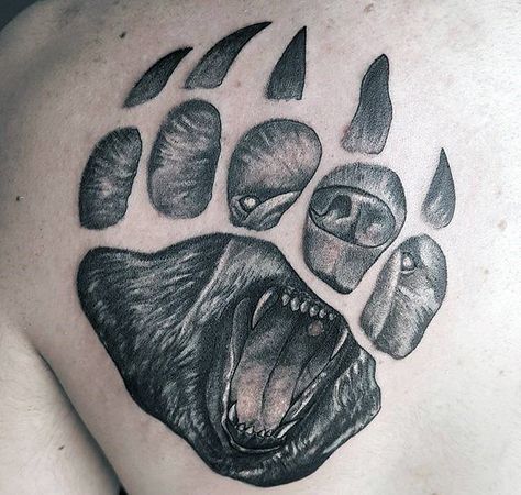 Pin By Chris Young On Bear Claw Tattoe In 2020 Bear Claw Tattoo Bear Paw Tattoos Bear Tattoo Designs