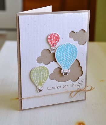 MaGuo Hot Air Balloon Clear Stamps Happy Birthday for Card Making Decoration and DIY Scrapbooking