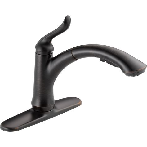 Linden single-handle pull-out spray kitchen faucet