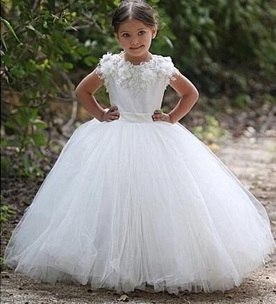 Wedding can be made in any colour -FREE UK DELIVERY Pageant White Flower Girl Sparkly Tutu Dress and Hair Bow-Birthday Party Photoshoot