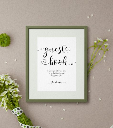 Wedding Guest Book Sign Template Sophie Photo Guestbook Wedding Guest Book Sign Template Sophie Photo Guestbook Fl Kraft Rustic Editable Diy Ab07 1 By Alicebluefox On Etsy