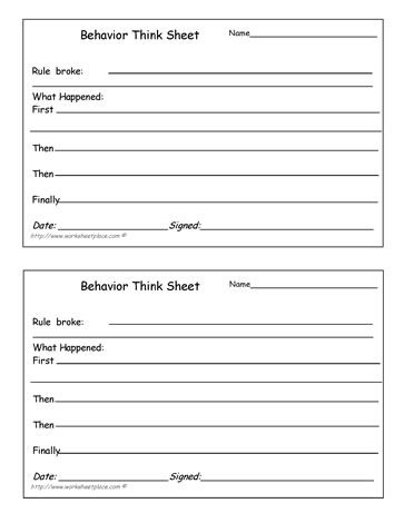 Classroom Management Tool - Think Sheet - contract management spreadsheet Classroom Management Tool - Think Sheet - contract management spreadsheet