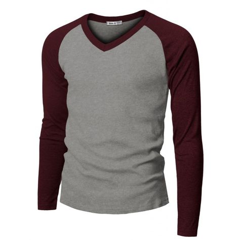 Download NEARKIN Men V-Neck Round Neck Urbane Short Sleeve Raglan ...